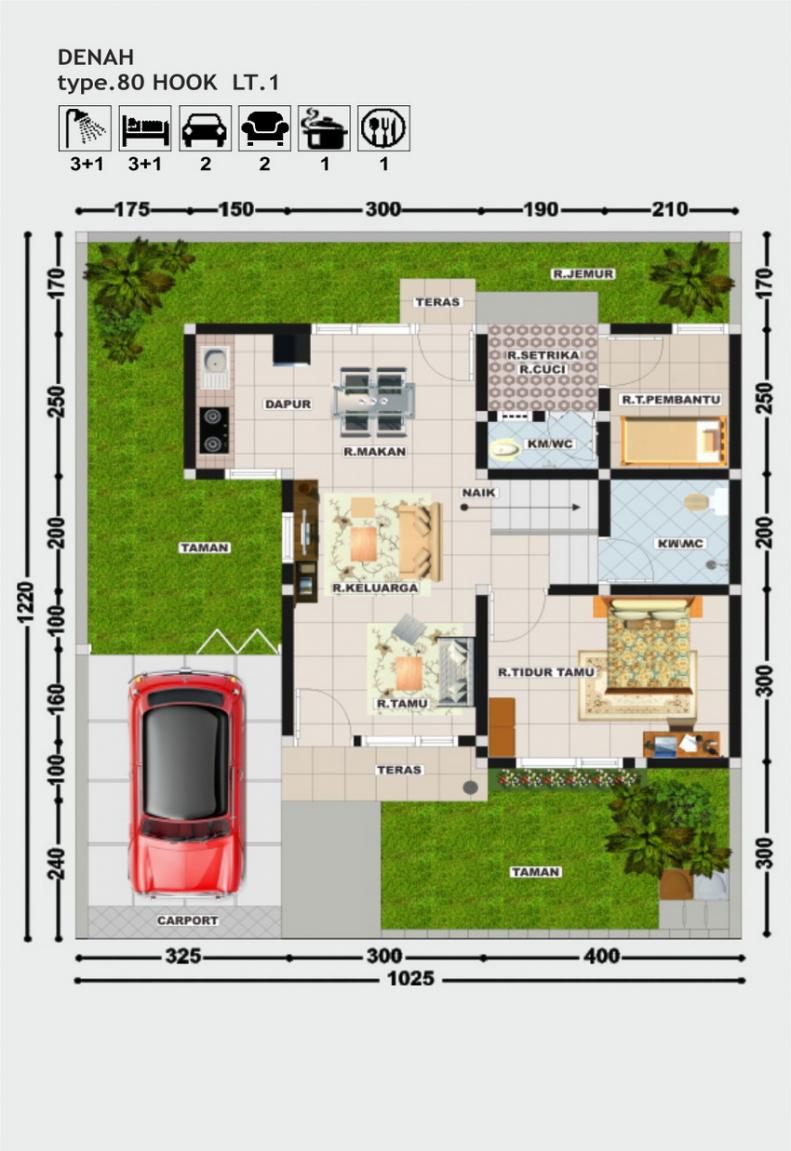 Denah Perumahan Villa Bougenville RUMAHJOGJA INDONESIA
